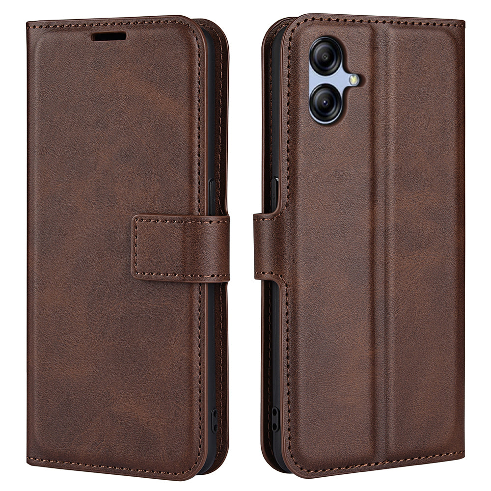 For Samsung Galaxy A04e 4G / F04 4G / M04 4G PU Leather Wallet Flip Protective Phone Case Calf Texture Square Magnetic Clasp Stand Cover For Samsung Galaxy A04e 4G / F04 4G / M04 4G PU Leather Wallet Flip Protective Phone Case Calf Texture Square Magnetic Clasp Stand Cover